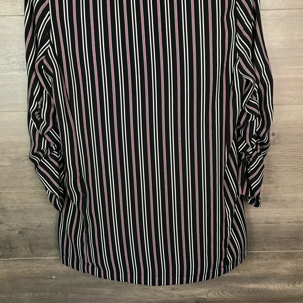 Max Studio Womens Striped Soft Notch Lapel Blazer - Picture 7 of 10